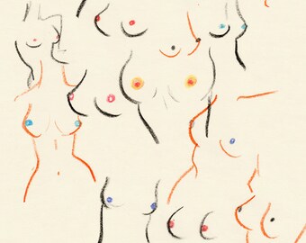 Breasts 8x10 print by Amanda Laurel Atkins