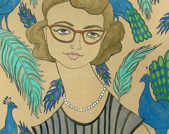 Flannery O&#39;Connor 8x10 print