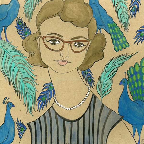 Flannery O'Connor 8x10 print