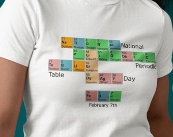 Periodic Table Shirt, Science Teacher Gift, Holiday Shirt, Funny T-Shirt, Funny Gift, Gag Gift, Birthday Gift, Christmas Gift, Free Shipping