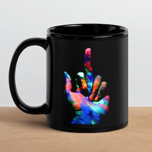 Middle Finger Mug, Fathers Day Gift, Sarcastic Mug, Snarky Mug, Funny Gift, Gag Gift, Bestie Gift, Birthday Gift, Adult Humor, Free Shipping