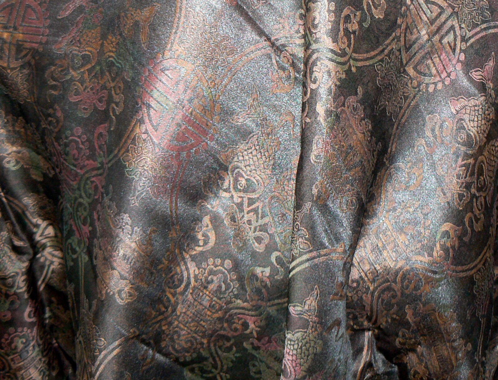 100 High Quality Silk Fabric Reversible Gambiered Canton Etsy