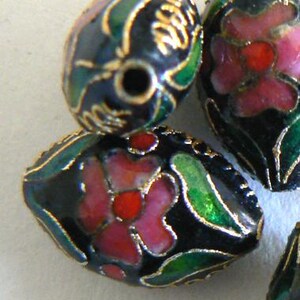 Multi Choice 1pc Large Handmade Cloisonne Beads Gold Plated Brass High Quality Jewelry Making Design Beading