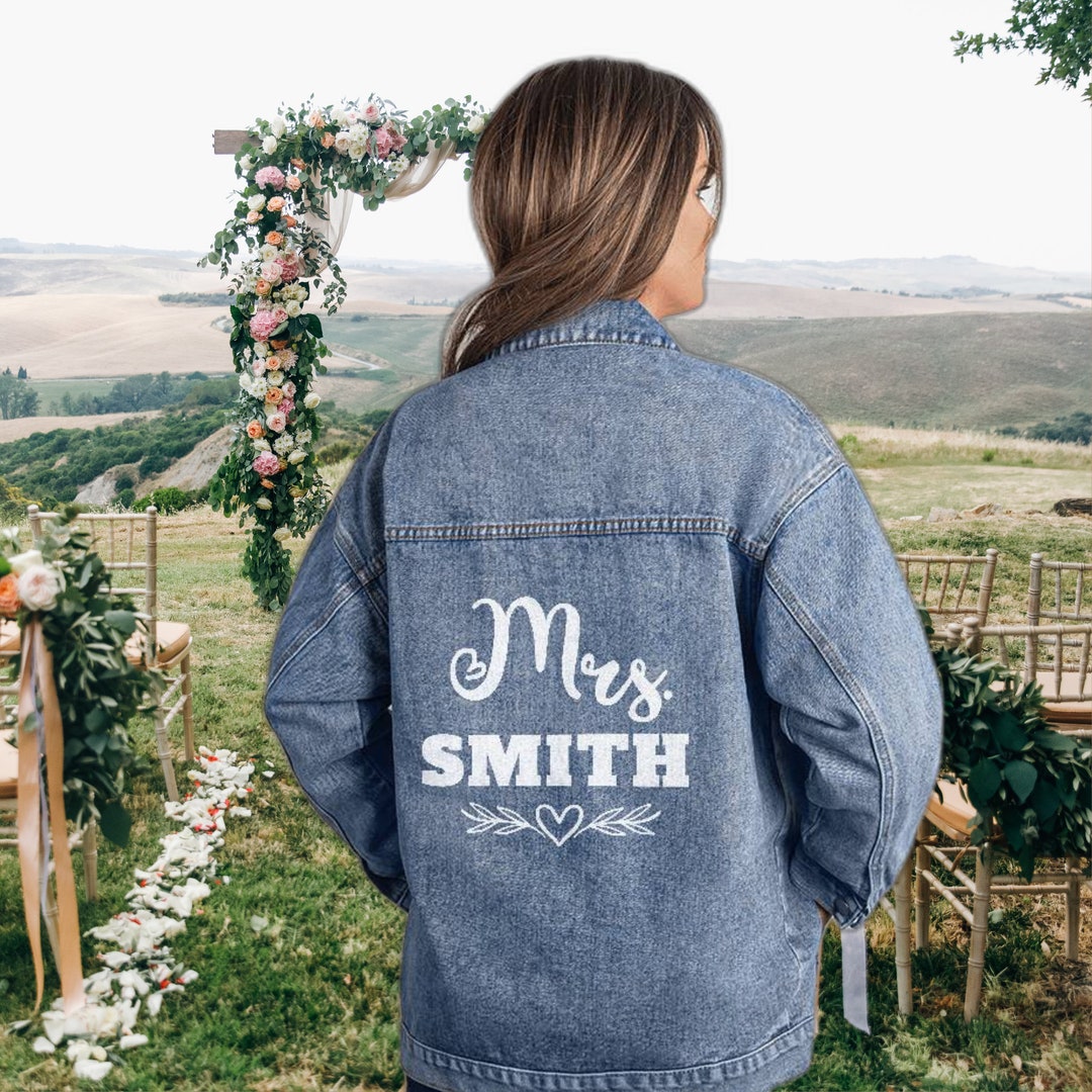 Bride Denim Jacket Bride Jean Jacket Future Mrs Jacket Custom ...