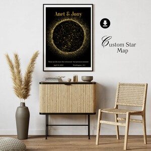 Custom Star Chart Star Map Where We Met Personalized Celestial Sky Map for Your Special Date Unique Star Map Gift Night Sky Map Digital