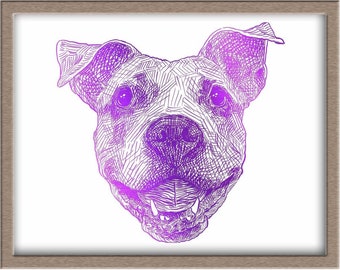 Happy Dog Foiled Print (Lana)