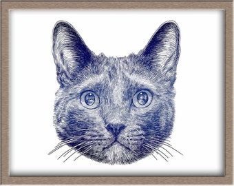 Gentle Cat Foiled Print (Tessarion)