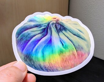 Dumpling Holographic Sticker