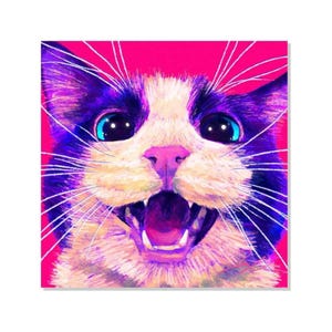 Close Encounters Collection - Meow Non-Holographic Matte Sticker Decorative Stickers JoyousJoyfulJoyness