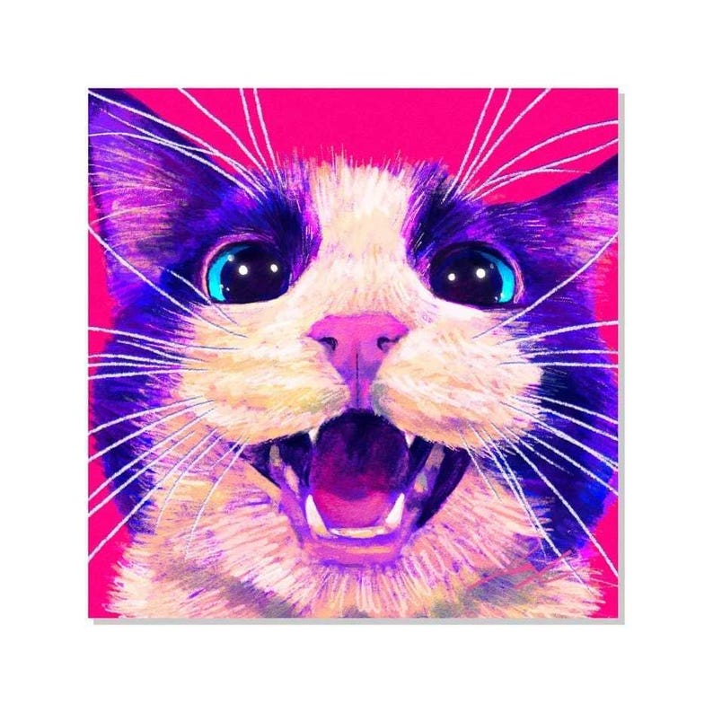 Close Encounters Collection - Meow Non-Holographic Matte Sticker Decorative Stickers JoyousJoyfulJoyness