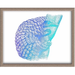 Pangolin Foiled Print