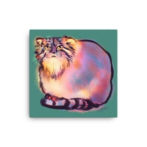 Pallas&#39;s Cat Painting of a Pallas&#39;s Cat Standing on his Tail