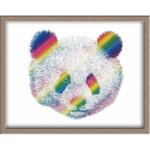 Panda Foiled Print