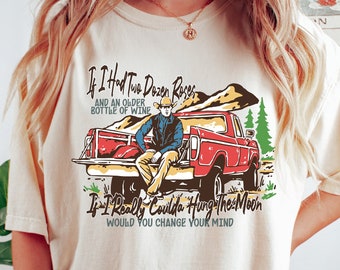 Two Dozen Roses Shirt, Country Music T Shirt, Western Graphic Tee, Cowgirls Shirt, Country Cowboy Shirt, Howdy Shirt, Yee Haw T Shirt