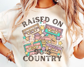 Raised on 90s Country Shirt, Retro 90's Country Shirt, Nashville Shirt, Country Music Lover Shirt, Country Concert Tee, Southern Farm Shirt