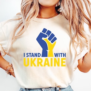 I Stand With Ukraine Shirt, Anti Trump Sweatshirt, Ukraine Support T-shirt, Activist Protest Tee, Liberal Democrat Shirt, Pro Ukraine Shirt