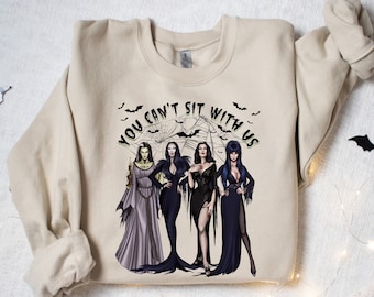 You Cant Sit With Us Sweatshirt, Halloween Crewneck, Ghoul Gang Sweater, Spooky Women Sweater, Witches Sweatshirt, Funny Halloween Shirt