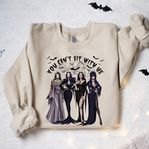 You Cant Sit With Us Sweatshirt, Halloween Crewneck, Ghoul Gang Sweater, Spooky Women Sweater, Witches Sweatshirt, Funny Halloween Shirt image 1