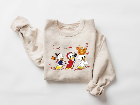 90s Halloween Sweatshirt, Retro Halloween Ducks Shirt, Halloween Cartoon Sweatshirt, Spooky Season Shirt, Duck Sweater, Halloween Shirt