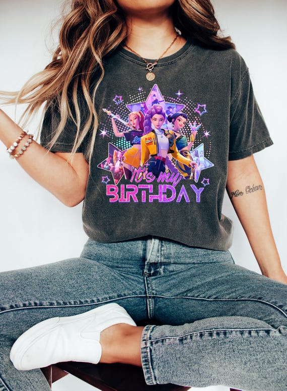 It’s My Huntrix Birthday Shirt, Huntrix Birthday Girl Shirt, Demon Hunters Kids Shirt, Mira Rumi Joey Shirt