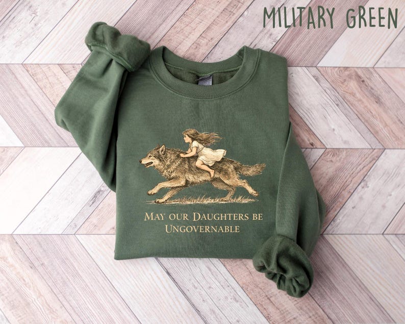 May Our Daughters Be Ungovernable Shirt, Feminist Protest Tee, Activist Motherhood T-Shirt, Social Justice Sweatshirt, Feminist Gift zdjęcie 5