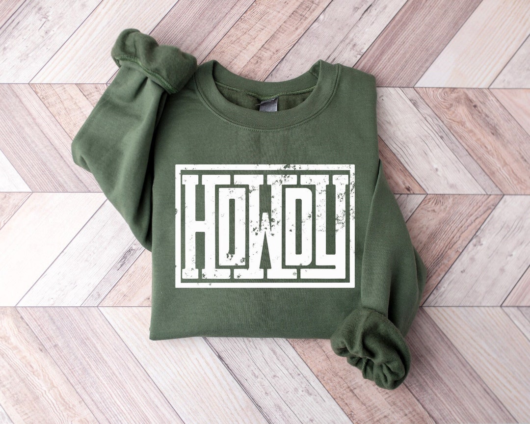 HOWDY WESTERN COWBOY GRAPHIC SWEATSHIRT