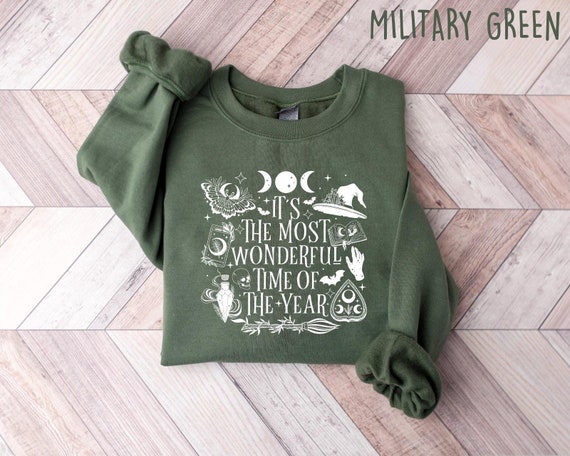 It's The Most Wonderful Time Of The Year Halloween Sweatshirt, Halloween Shirt, Halloween Gift, Spooky Halloween Sweater, Halloween Apparel