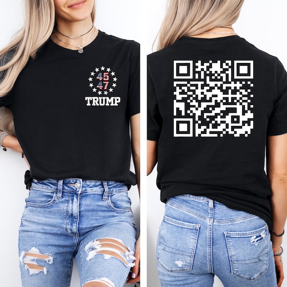Dancing Donald Trump QR Code T-shirt, Funny Trump Tee With