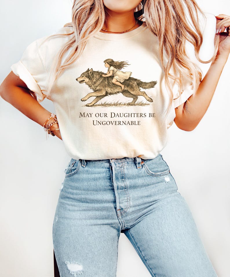 May Our Daughters Be Ungovernable Shirt, Feminist Protest Tee, Activist Motherhood T-Shirt, Social Justice Sweatshirt, Feminist Gift zdjęcie 2