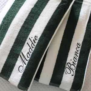 Cabana Stripe Beach Towel | Custom Towel | Personalized Beach Towel | Personalized Gifts | Monogrammed Towel | Bachelorette Gifts