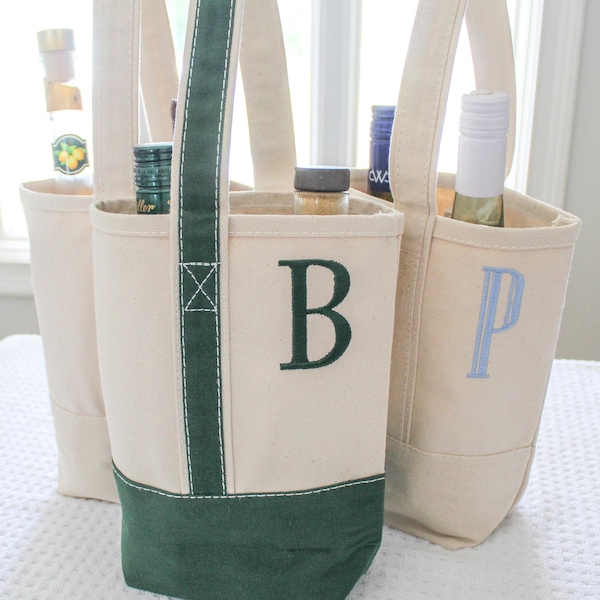 Bolsa de vino de lona personalizada / Regalo personalizado / Bolsa de vino personalizada / Regalos para despedidas de soltera / Regalos para padrinos de boda / Bolsa de bourbon / Regalo para anfitrionas
