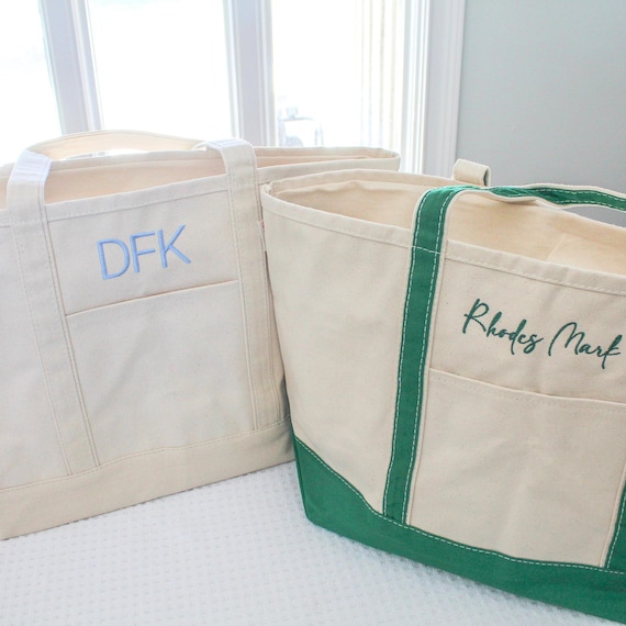 Canvas Tote Bag | Monogrammed Tote | Personalized Beach Bag