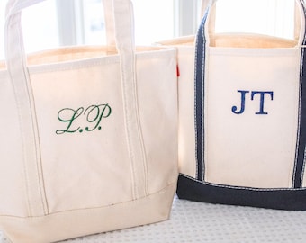 Mini Canvas Tote Bag | Monogrammed Tote | Kid Tote | Personalized Classic Canvas Tote | Bachelorette Gifts