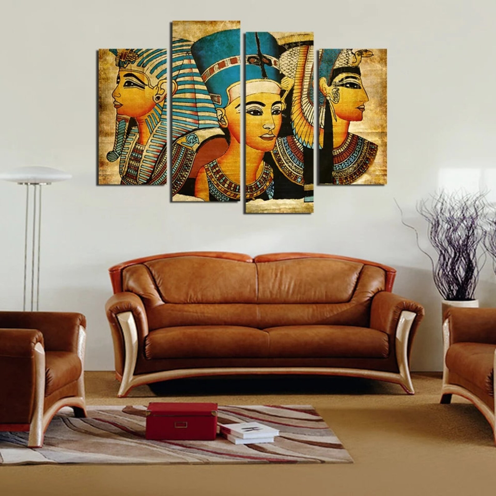 Egyptian Wall Art - Pharao Wall Decor - Nefertiti Canvas Print ...