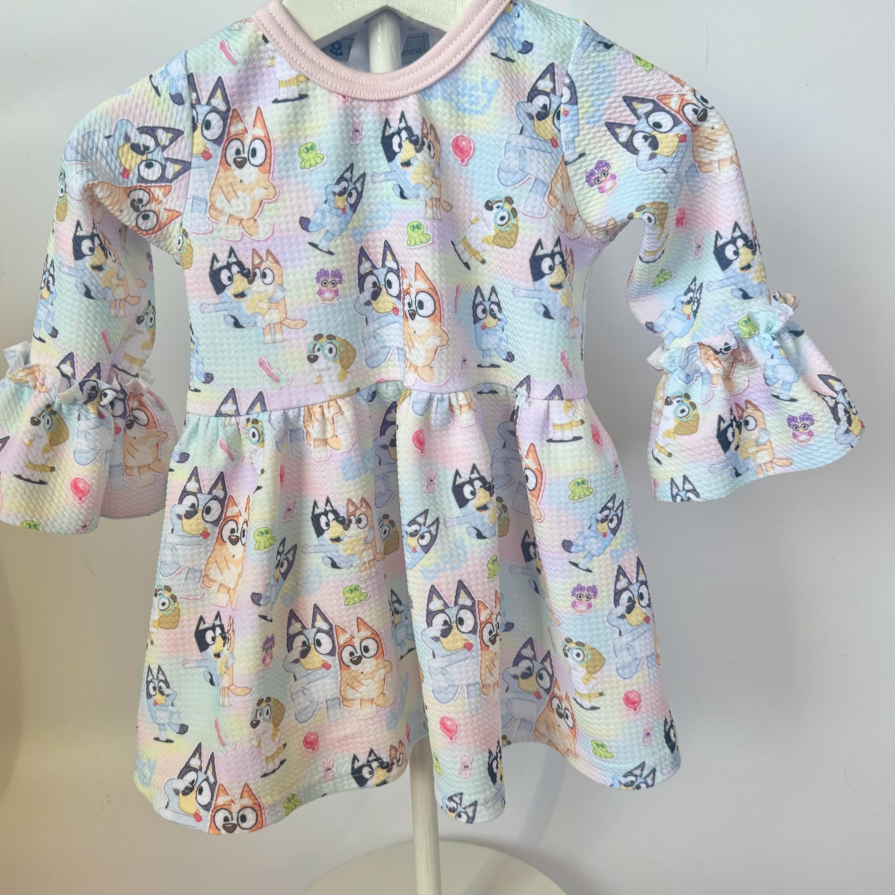Bluey Toddler Dress Long Sleeve - Etsy