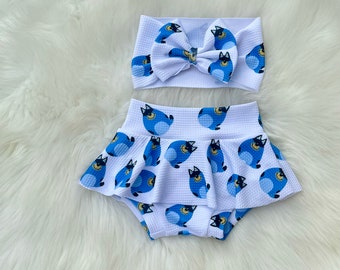 Baby Toddler Girls Blue Heeler Dog Easter Egg Bloomers