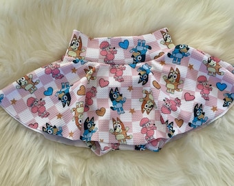 Blue Dog Character Skirt Bloomers