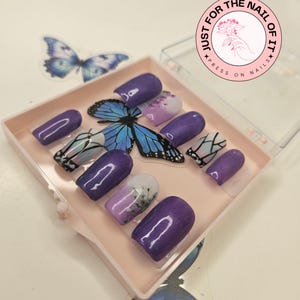 Shinobu Kochō Themed Press On Nails