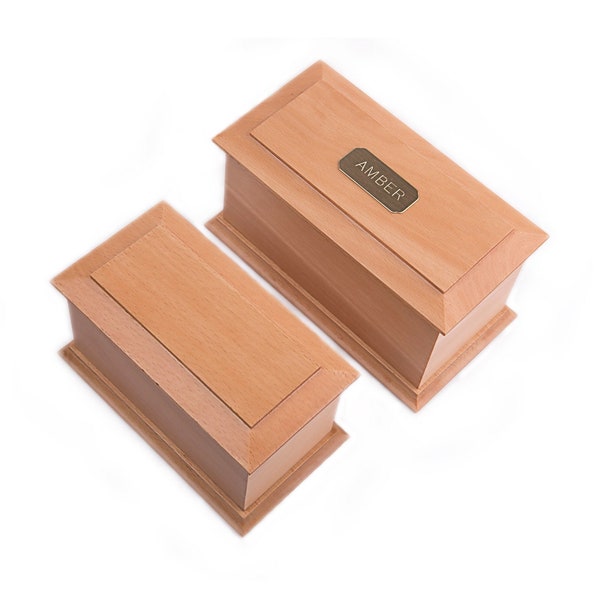 Pet Cremation Urn, Memorial Casket, ***Size SMALL For Cat, Ferret, Hamster, For Ashes***