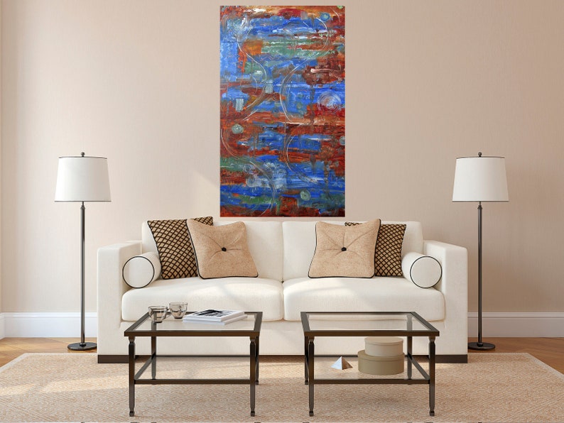 Unique Copper Art by Atlanta Metal Artist, Huge 36 x 24, Contemporary, Modern,Trending Now,Original Abstract, Etsy Paintings image 7