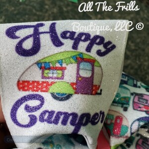 Happy Camper cheer bow. image 2