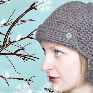 PATTERN Knittles Hunter Hat - Crochet Instructions in PDF