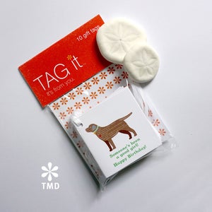 Chocolate Labrador Gift Tags