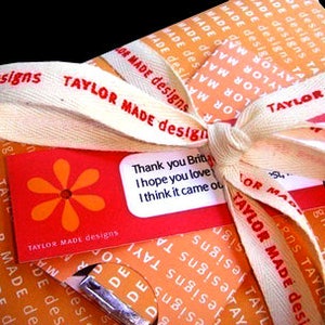 Half inch Silkscreen Ribbon and Tags for your Products image 5