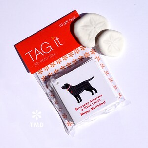 Black Labrador Gift Tags image 1