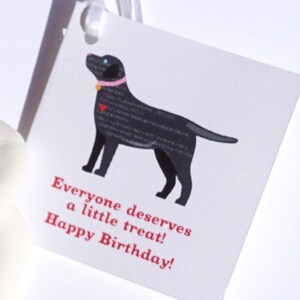 Black Labrador Gift Tags image 3