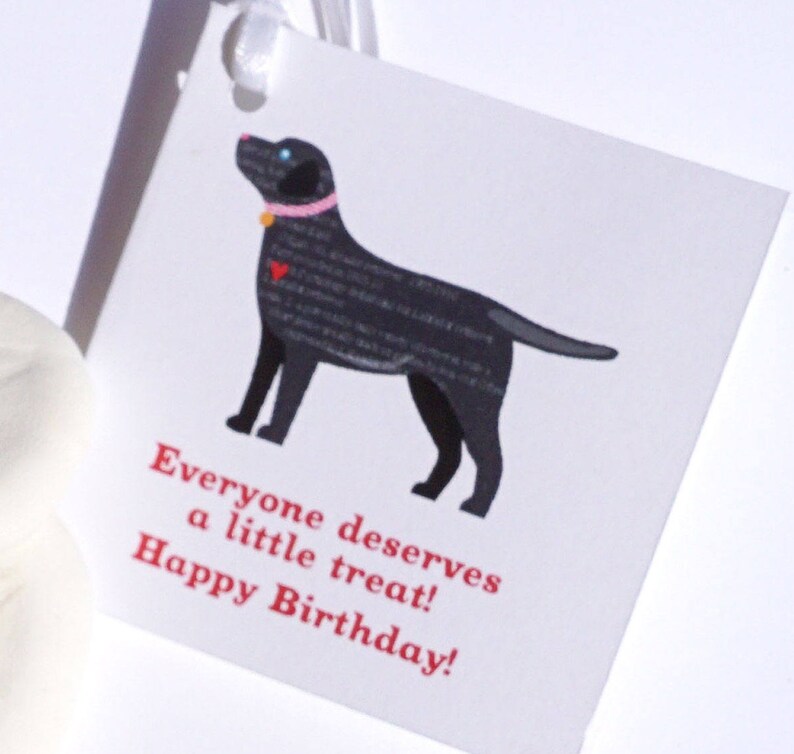 Black Labrador Gift Tags image 3