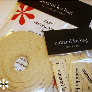Half inch Silkscreen Ribbon and Tags for your Products image 1