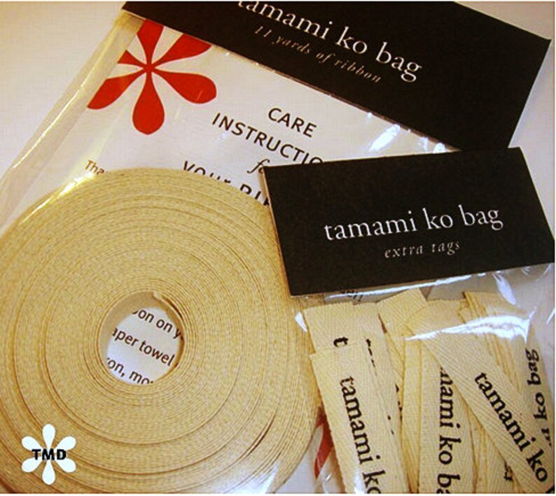 Half inch Silkscreen Ribbon and Tags for your Products image 1