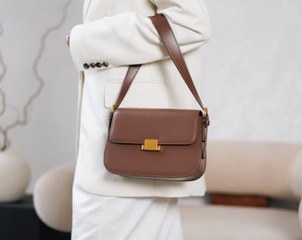 Leather Handbag for Women, Leather Crossbody Purse Bag, Leather Shoulder bag Elegant Gift for her - GRACE Leather bag